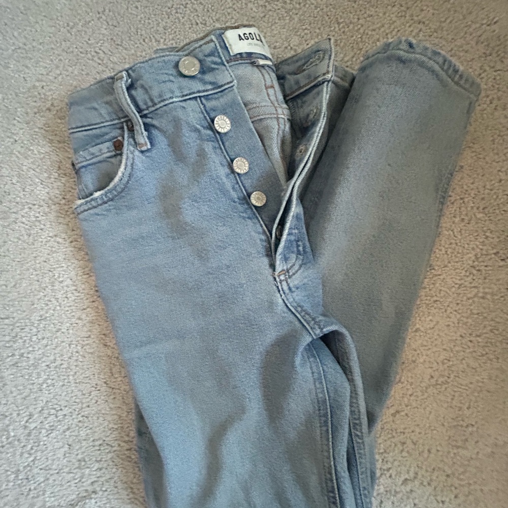 AGOLDE  Nico High Rise Blue Jeans